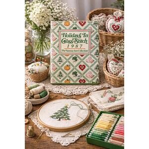 Holidays In Cross-Stitch 1987 The Vanessa-Ann Collection Oxmoor House Hardcover